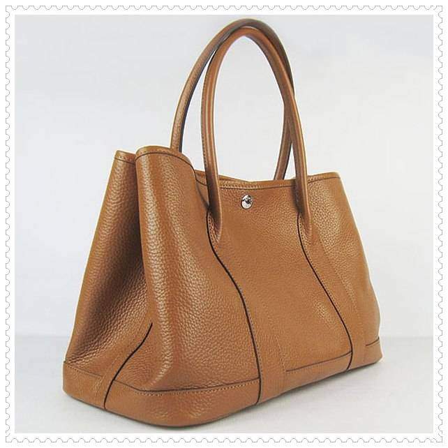 Hermes Garden Party tan large handbags
